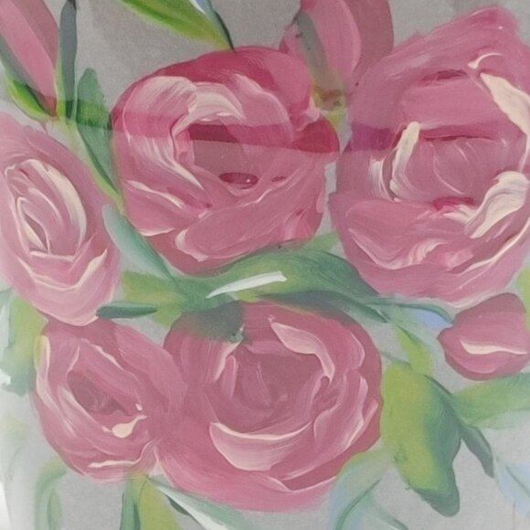 NEW LARGE Hand Painted Floral Mug, Coffee lovers mug, oversized mug, pretty mug - Picture 5 of 5